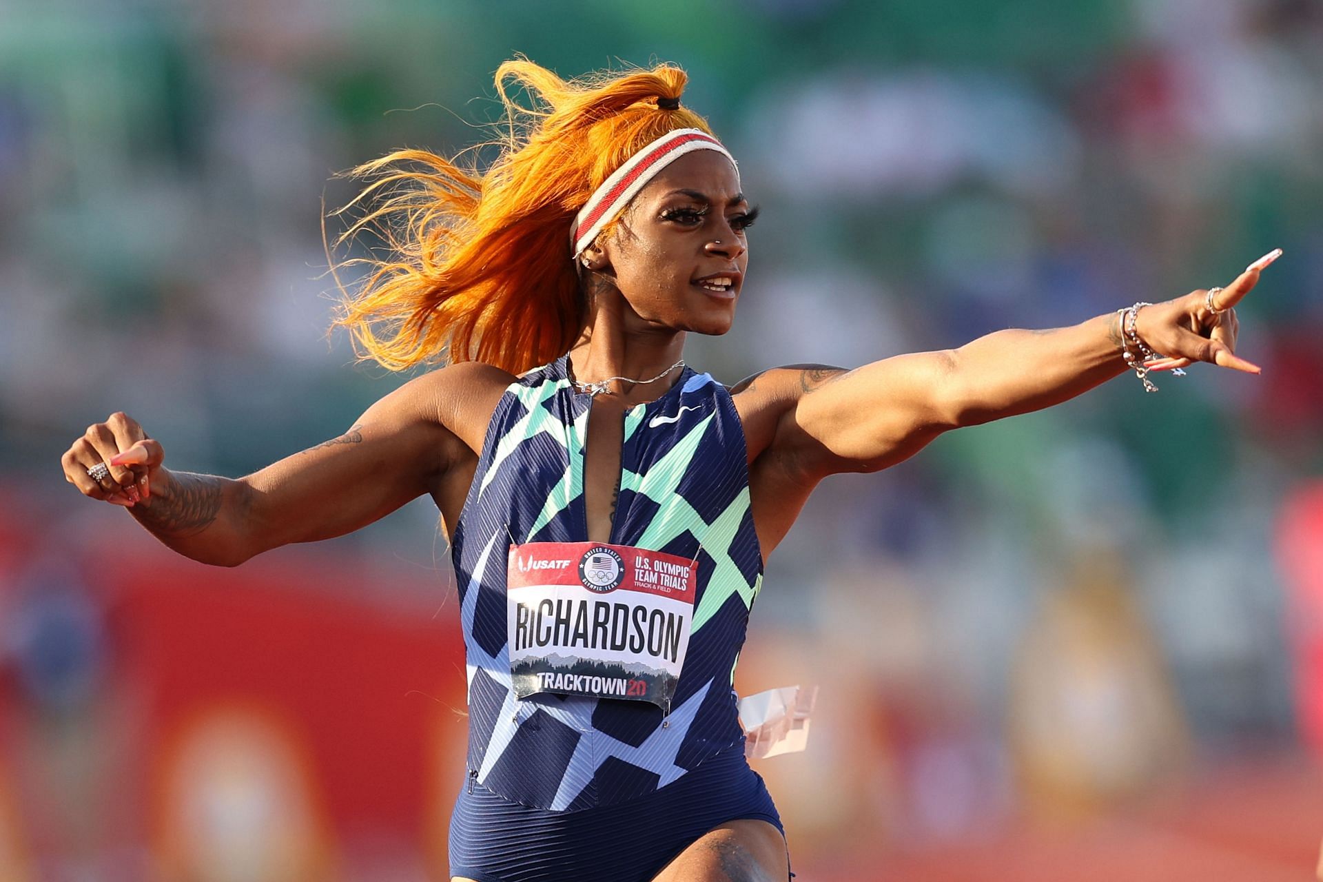 Sha'Carri Richardson at the 2020 U.S. Olympic Track & Field Team Trials - Day 2 - Source: Getty
